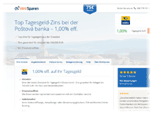 Poštová banka Tagesgeld Poštová Tagesgeld